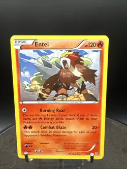 Entei 14/98 XY Ancient Origins 2015 Rare Pokemon Card - Image 2