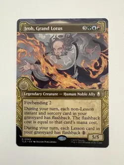 Iroh Grand Lotus Showcase MTG Magic the Gathering Card NM Near Mint TLA - Image 1