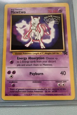 Mewtwo 010/102 Base Set Rare 60 HP Pokemon TCG Card 1999 - Image 1