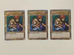 Yugioh Gemini Elf x 3 - 1st Edition Platinum Secret Rare NM - Free Holo Card - Image 1