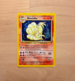 Ninetails Holo Rare Base Set Pokemon TCG WOTC Vintage Card 12/102 - Image 1
