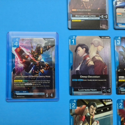 Gundam Card Game Newtype Rising BLUE SET LOT OF 67 CARDS LR RARE UNCOMMON COMMON - Image 3
