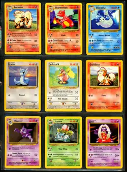 1999 Pokemon BASE SET Unlimited Edition COMPLETE Non Holo UNCOMMON COMMON Cards - Image 2