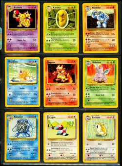 1999 Pokemon BASE SET Unlimited Edition COMPLETE Non Holo UNCOMMON COMMON Cards - Image 3