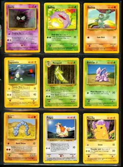 1999 Pokemon BASE SET Unlimited Edition COMPLETE Non Holo UNCOMMON COMMON Cards - Image 5