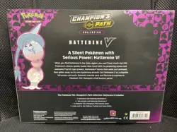 POKEMON TCG Champion's Path Hatterene V Box Booster Packs + Foil Promo Card.. - Image 3