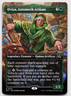 Oviya, Automech Artisan (Borderless) #359 (NM) Aetherdrift DFT Magic MTG - Image 1