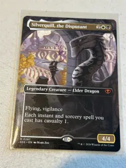 mtg borderless Silverquill the Disputant, Secrets of Strixhaven, unplayed - Image 1