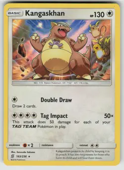 Kangaskhan 163/236 Holo Rare Unified Minds Pokemon Holo Near Mint - Image 1