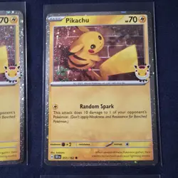 Pokemon TCG Pikachu Pokemon Day 2026 Stamped Promos, Lot Of 6, NM, Some Swirls - Image 4