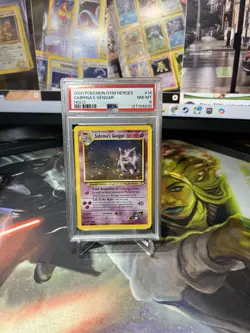 2000 POKEMON GYM HEROES HOLO #14 SABRINA'S GENGAR PSA 8 - Image 1