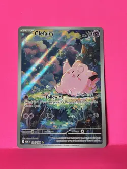 Pokemon TCG Lillie's Clefairy EX Illustration Rare Holo 184/159 Sv09 190 HP - Image 1