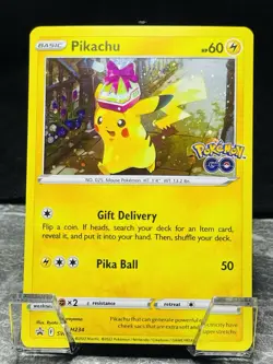 Pikachy SWSH234 Holo Black Star Promo Pokemon GO Pokemon TCG English NM - Image 1