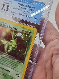 Rocket's Scyther Pokemon CGC 7.5 GYM Heroes 13/132 Unlimited Holo Foil *CCGHouse - Image 5