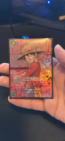 ONE PIECE CARD RED MANGA LUFFY COMIC SUPER PARALLEL OP13-118 JAPANESE 2025 - Image 1