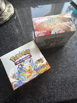 Pokemon TCG Scarlet & Violet: Surging Sparks Booster Box Sealed x2 Lot - Image 1