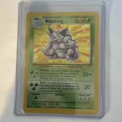 1999 Base Set Nidoking Holo Rare 11/102 WOTC Vintage Pokemon Card LP - Image 1