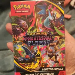 Pokemon TCG Mega Evolution—Phantasmal Flames Booster Bundle Box 6 Packs - Image 1