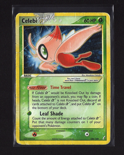 2006 Pokemon Gold Star EX Crystal Guardians #100 Celebi Holo Rare Foil - Image 1