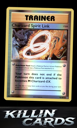 Reverse Holofoil Charizard Spirit Link 75/108 Pokemon Uncommon XY - Evolutions C - Image 1