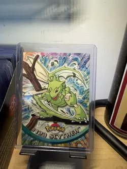 NM! 2000 Topps Pokemon #123 Scyther Series 3 Blue Label TV Animation Edition - Image 1