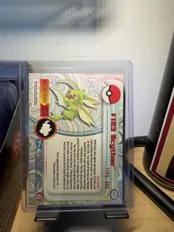 NM! 2000 Topps Pokemon #123 Scyther Series 3 Blue Label TV Animation Edition - Image 2