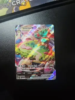 Pokemon Snorlax VMAX 142/202 Ultra Rare Full Art Holo Sword & Shield - Image 1