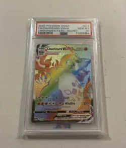 Charizard VMax 074/073 Pokemon PSA 10 GEM MT Champion's Path Rainbow Secret Rare - Image 2