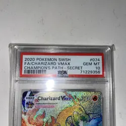 Charizard VMax 074/073 Pokemon PSA 10 GEM MT Champion's Path Rainbow Secret Rare - Image 3
