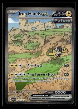 Iron Hands ex 248/182 Paradox Rift Special Illustration Rare Pokemon - Image 1