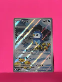 Pokemon TCG Piplup Illustration Rare Holo 098/094 Phantasmal Flames 70 HP - Image 1