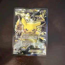 Pokemon Pikachu EX XY124 XY Full Art Promo Holo 130HP English TCG - Image 1