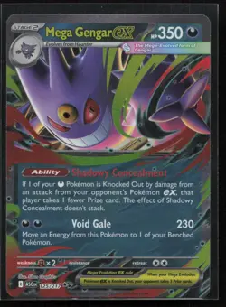 Mega Gengar ex 056/094 Double Rare Phantasmal Flames Pokemon Holo Near Mint - Image 1