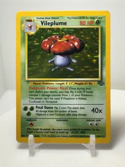 Pokemon TCG 1999 Jungle Unlimited Holo Rare Vileplume (15/64) -LP - Image 1