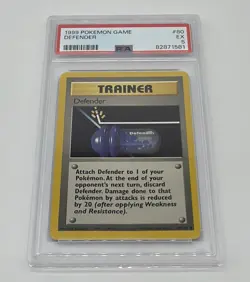 1999 POKEMON BASE SET UNLIMITED #80 DEFENDER EX PSA 5 - Image 3