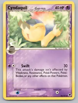 Cyndaquil 45/101 Common Dragon Frontiers Pokemon Lightly Played - Image 1