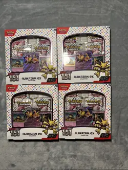 Pokemon TCG 151 Alakazam Ex Collection Box ***Lot Of 4*** - Image 1