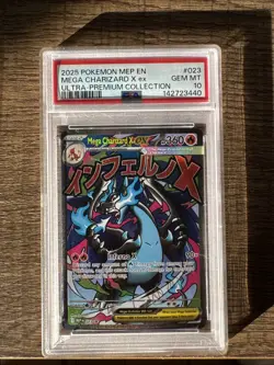 2025 Pokemon Mep En Mega Charizard x Ultra Premium Collection PSA 10 GEM MT - Image 1