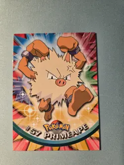 [NM] Primeape #57 - 1999 Topps Pokemon Series 1 - Blue Logo Non Holo - Image 1
