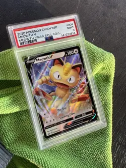 Meowth V Pokemon Meowth VMAX Special Collection Promo no. 004 PSA 9 - Image 3