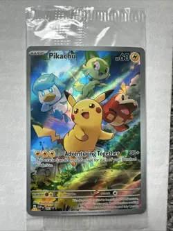 Pokemon TCG - Pikachu SVP 027 Black Star Promo Paldea Evolved Sealed - Image 1