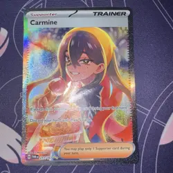 Pokemon TCG Trainer Carmine 217/167 Twilight Masquerade Near Mint/Mint - Image 1