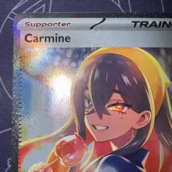 Pokemon TCG Trainer Carmine 217/167 Twilight Masquerade Near Mint/Mint - Image 4