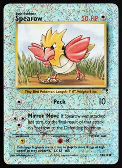 2002 Pokemon Legendary Collection Reverse Holo Foil /110 Spearow #94 NM - Image 1