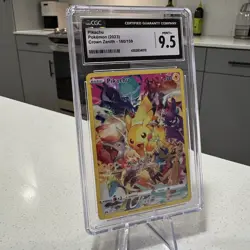 2023 Pokemon Crown Zenith #160 Pikachu Secret Rare Holo CGC 9.5 Gem MINT+ - Image 3