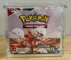 Pokemon TCG Sword & Shield Battle Styles Booster Box Sealed + Acrylic Case - Image 1