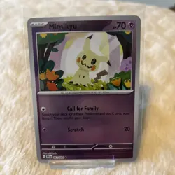 Mimikyu 042/094 Common Phantasmal Flames Pokemon Reverse Holo Near Mint - Image 1