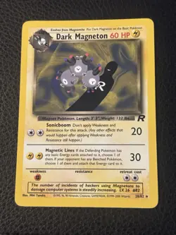 2000 Pokemon Dark Magneton Team Rocket #28/82 Regular Unlimited LP - Image 1