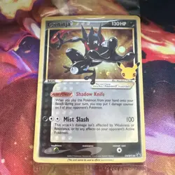 Greninja Gold Star SWSH144 Celebrations Black Star Promo Sealed Pokemon - Image 1