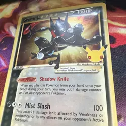 Greninja Gold Star SWSH144 Celebrations Black Star Promo Sealed Pokemon - Image 4